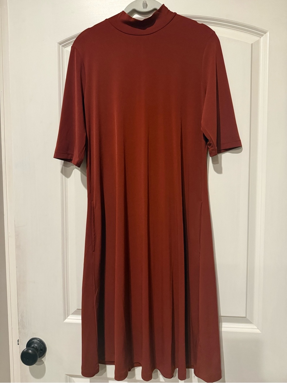 Susan Graver Women’s Rust Midi Dress